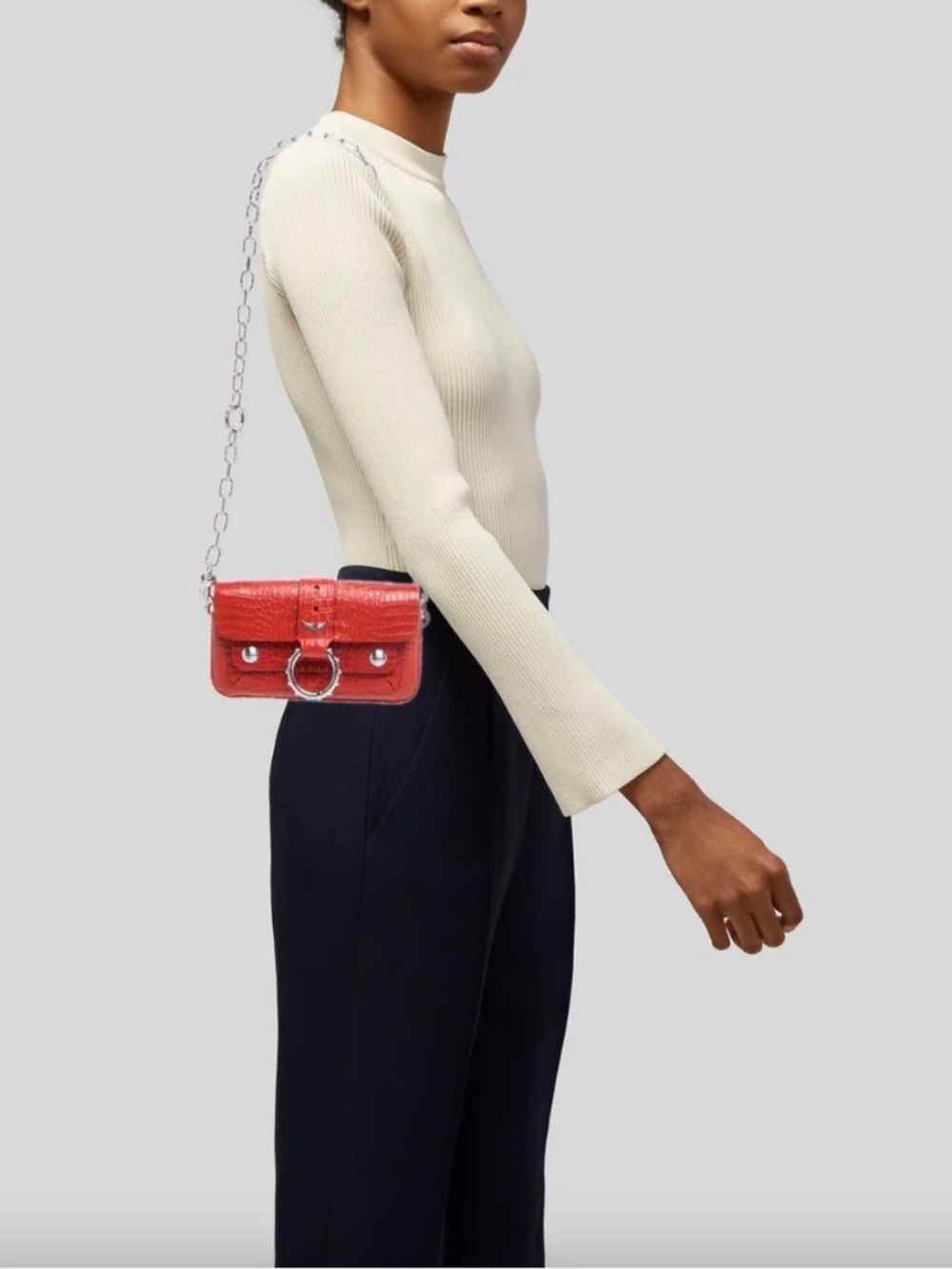 ZADIG AND VOLTAIRE KATE MOSS RED BAG - Picture 2 of 9